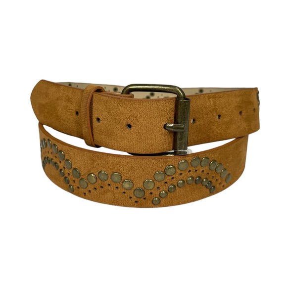 torrid Accessories - Torrid Cognac Faux Suede Nailhead Studded Belt 2X New NWT Plus Size Embellished